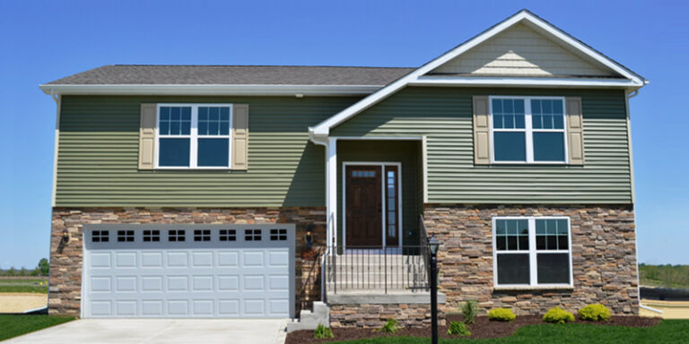 The Wolcott, a bi-level home