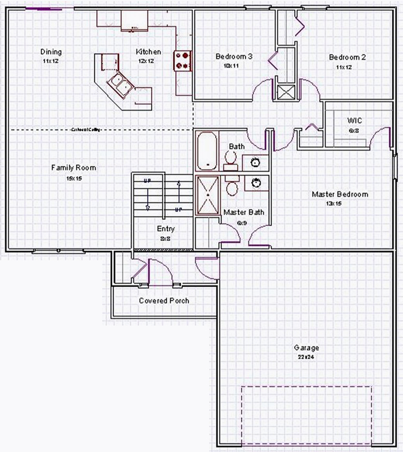 The Harrison floor plan upper level