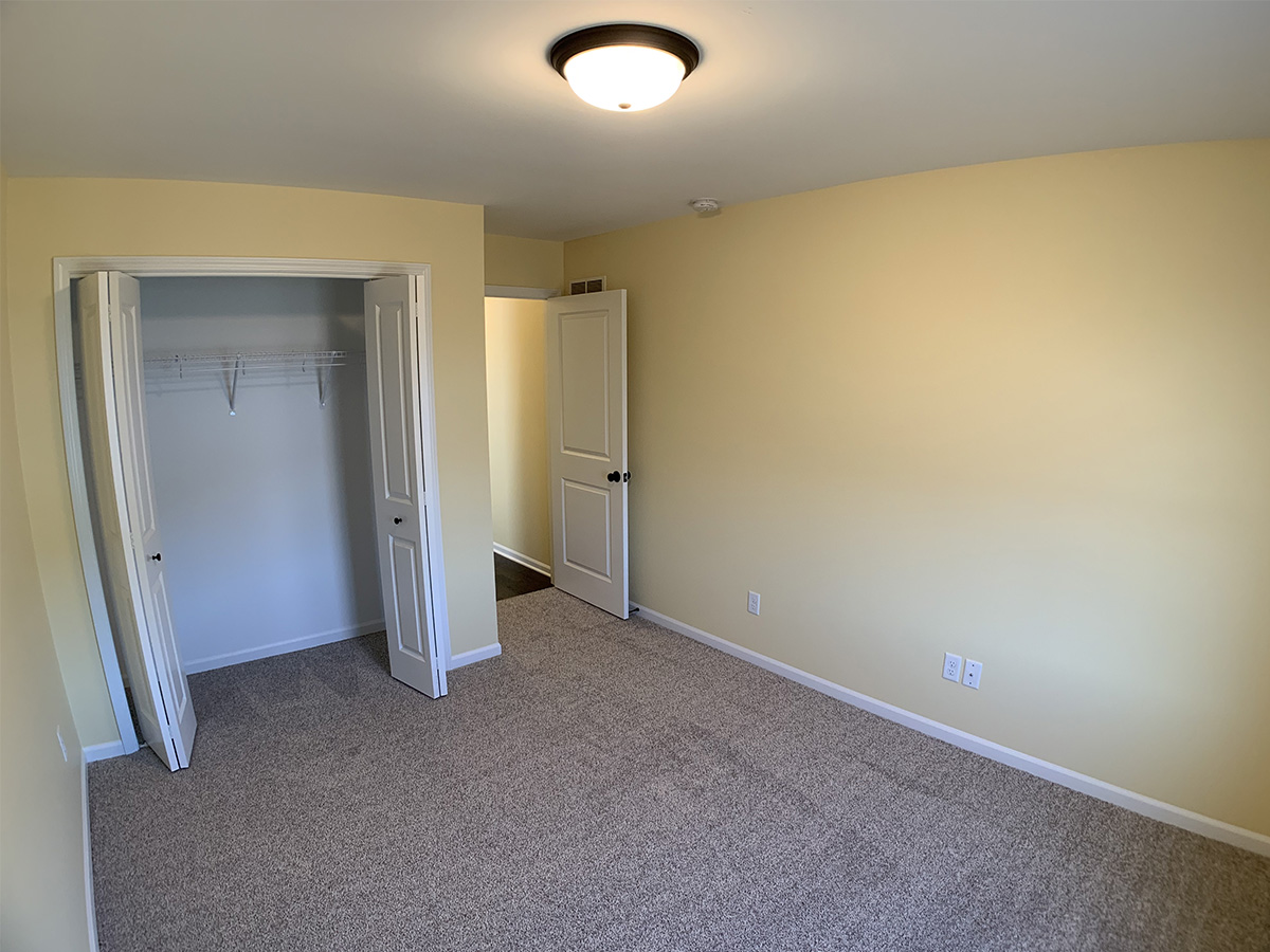 Second bedroom with closet