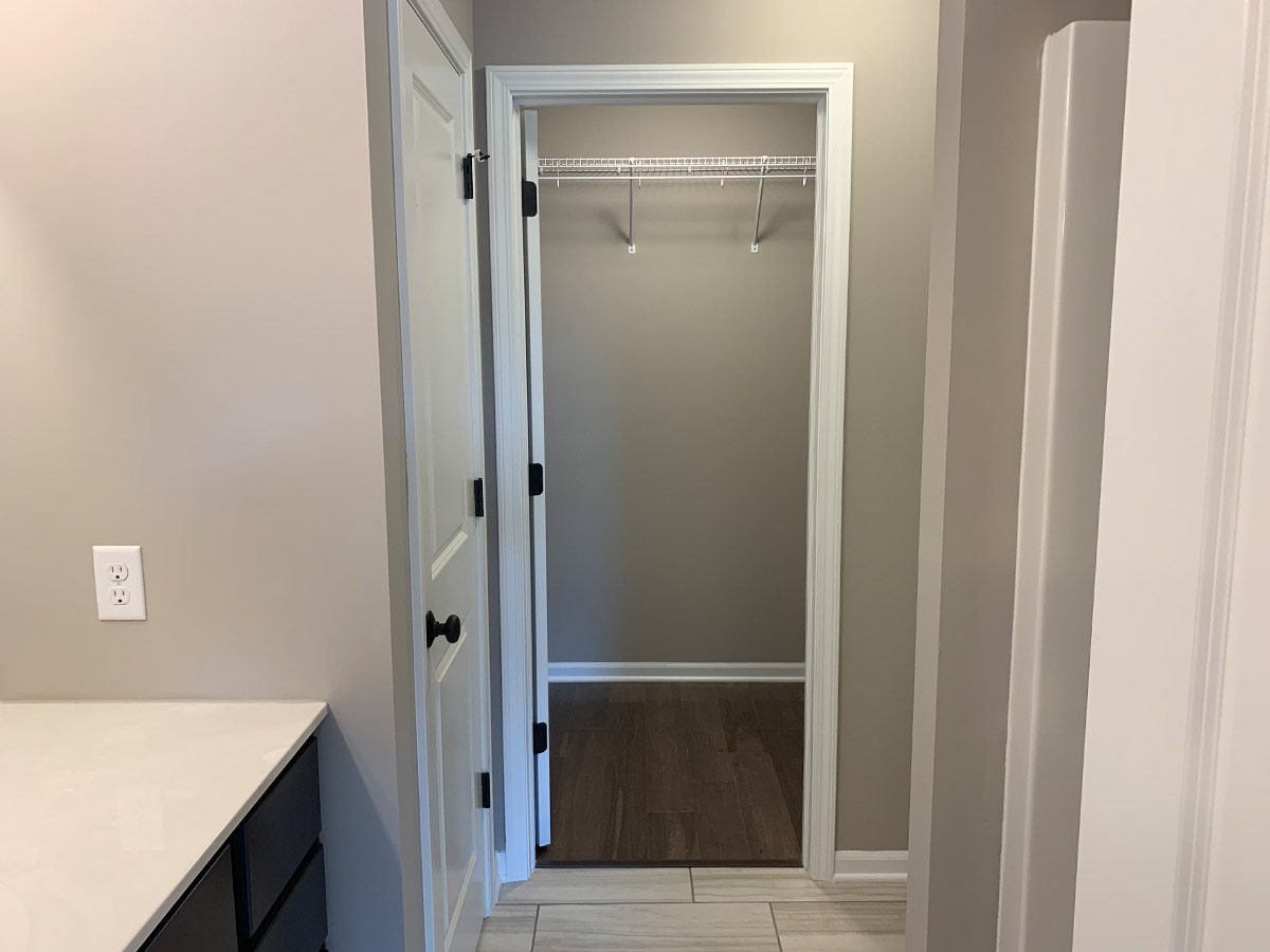 Master bathroom walk-in closet