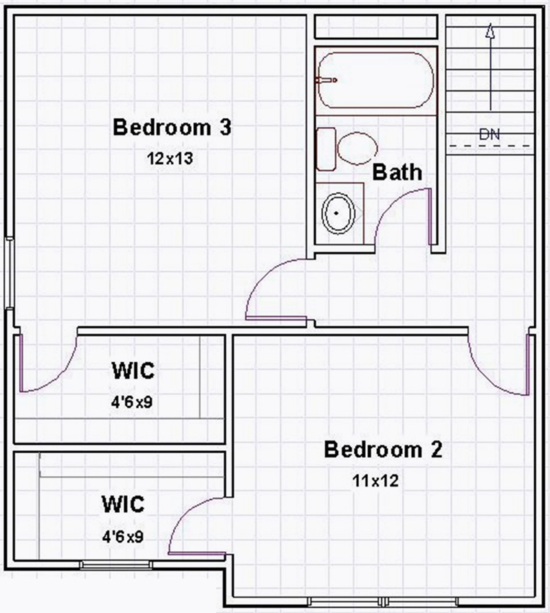 The Washington upper level floor plan