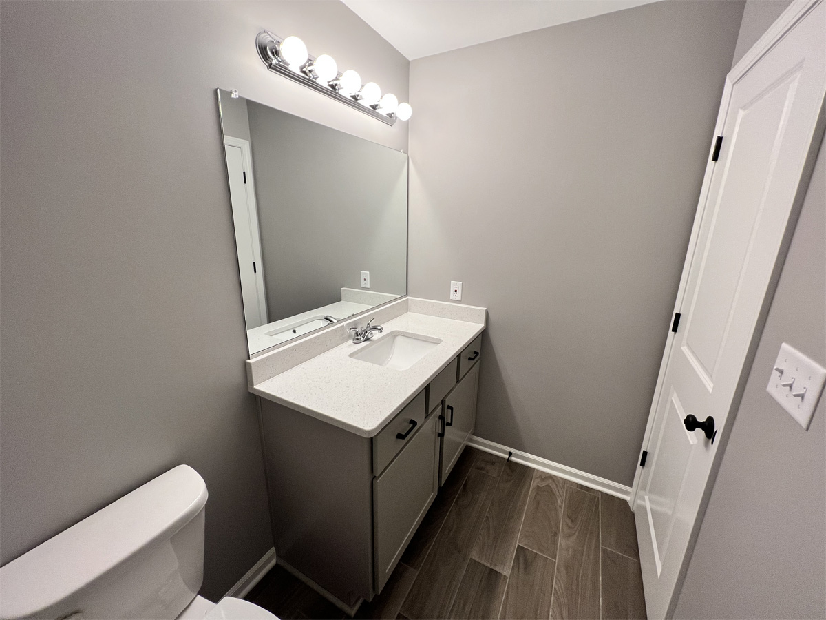 The Jefferson main bathroom with vanity