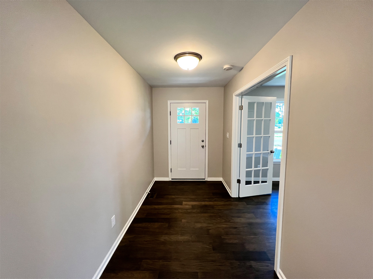 The Sherman entry way with hardwood floors