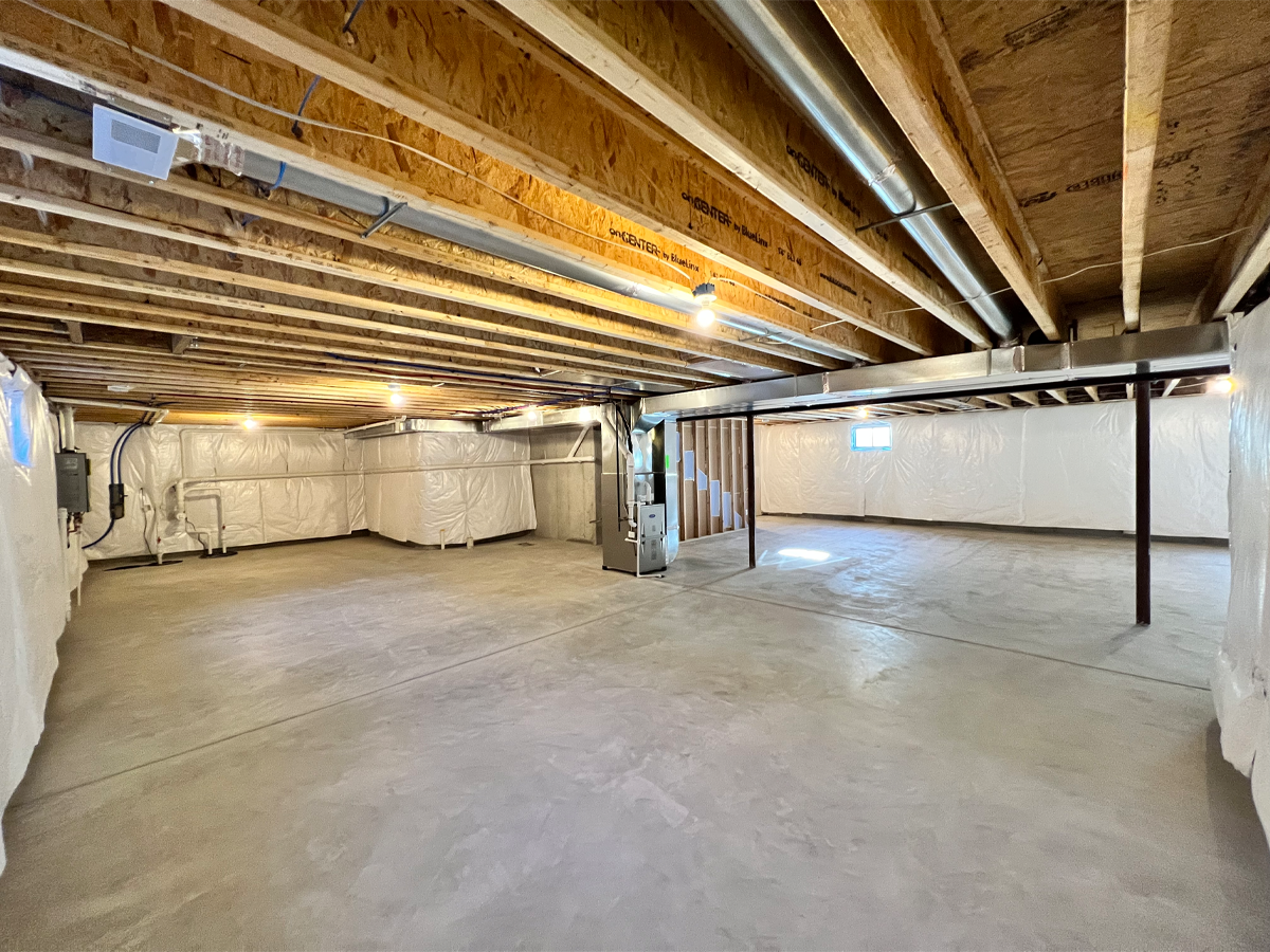 Juniper standard 8 foot unfinished basement