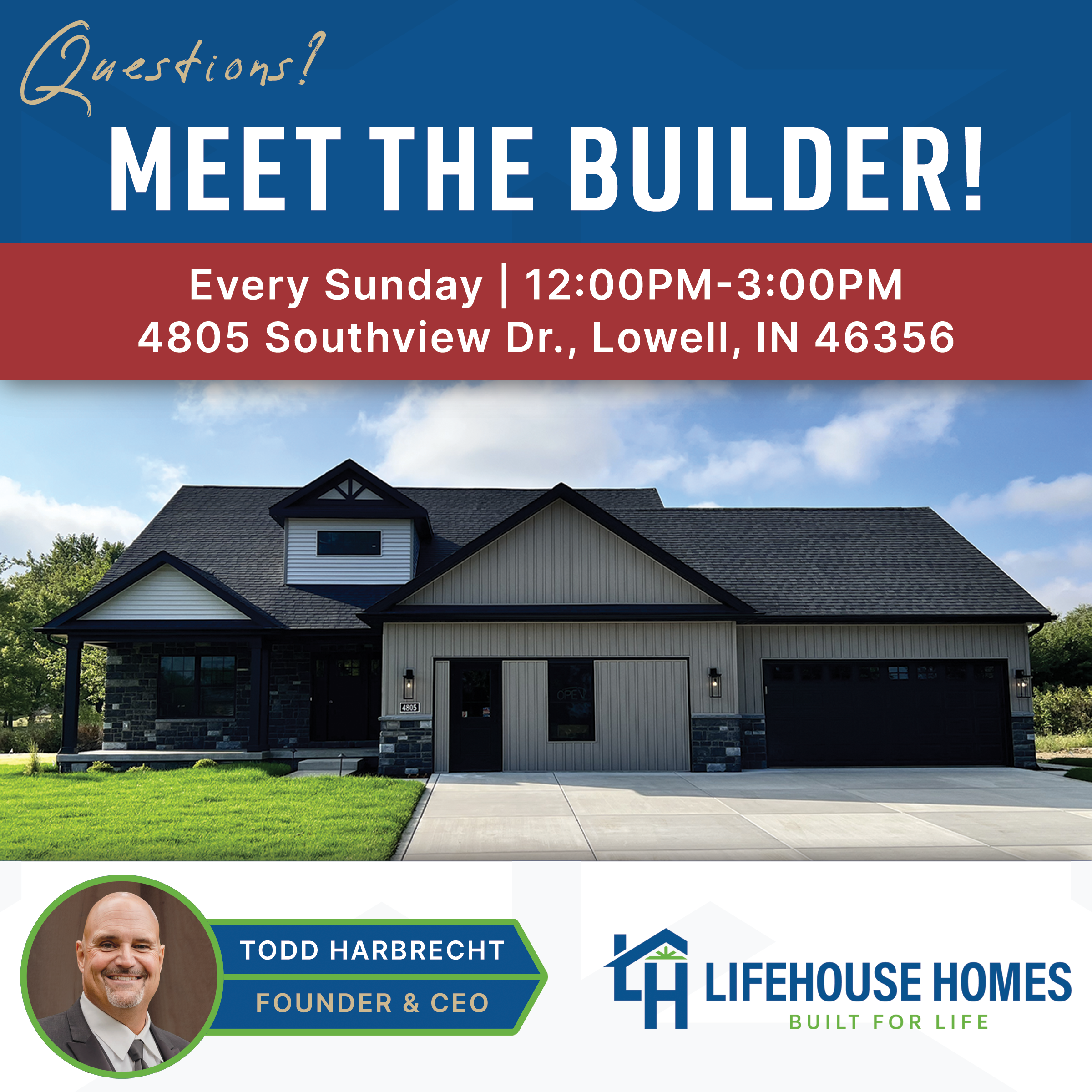 Meet the Builder Every Sunday 12PM to 3PM